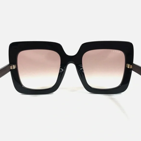 Gucci Black Crystal Retro Oversized Sunglasses Brand New Never Worn - Picture 5 of 16